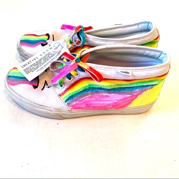 Vans Shoes - Vans Hand Painted painted High Top Sneakers